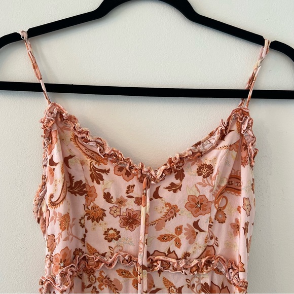 Women’s midi summer dress, XS, AUS size 6, flowy summer dress, coral/peach color - Picture 7 of 10